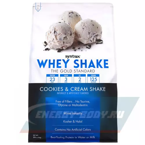  SYNTRAX Whey Shake Коктейль с печеньем и сливками, 2270 г