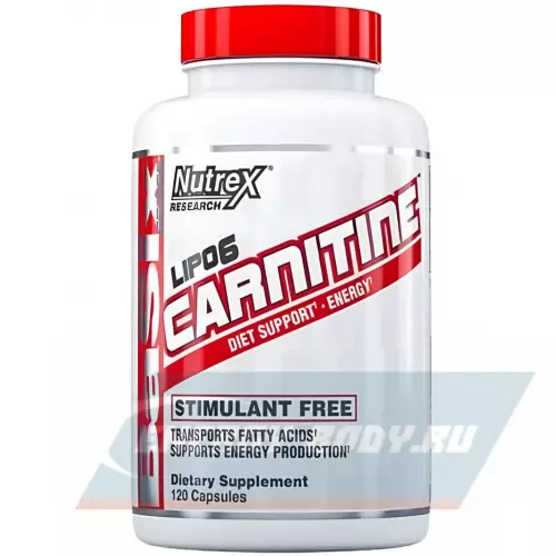 L-Карнитин NUTREX Lipo-6 Carnitine 1488.1 mg (US) 120 капсул