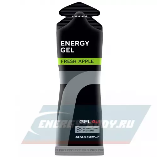 Энергетический гель GEL4U Energy Gel MIX Яблоко, Вишня, 4 x 60 г