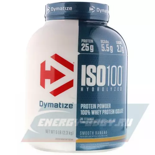  DYMATIZE Dymatize ISO100 Hydrolyzed Банан, 2300 г