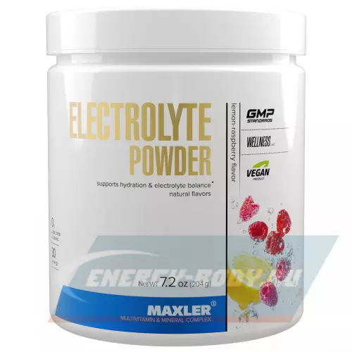  MAXLER Electrolyte Powder Лимон - Малина, 204 г