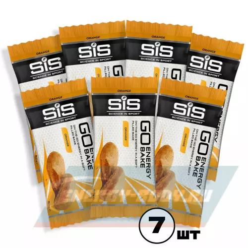 Батончик энергетический SCIENCE IN SPORT (SiS) GO Energy Bake Апельсин, 7 x 50 г