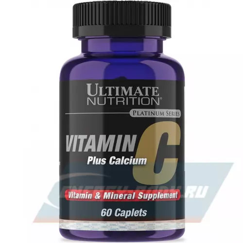  Ultimate Nutrition VITAMIN C PLUS CALCIUM 60 таблеток