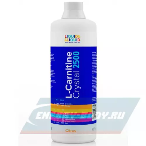 L-Карнитин LIQUID & LIQUID L-Carnitine Crystal 2500 Цитрус, 1000 мл