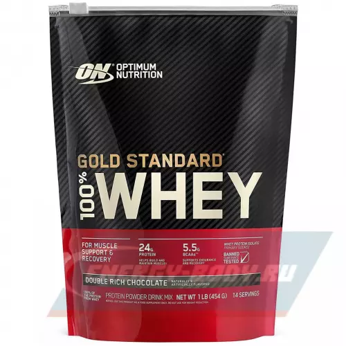  OPTIMUM NUTRITION 100% Whey Gold Standard Двойной шоколад, 454 г