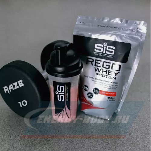  SCIENCE IN SPORT (SiS) REGO Whey Protein Клубника, 450 г