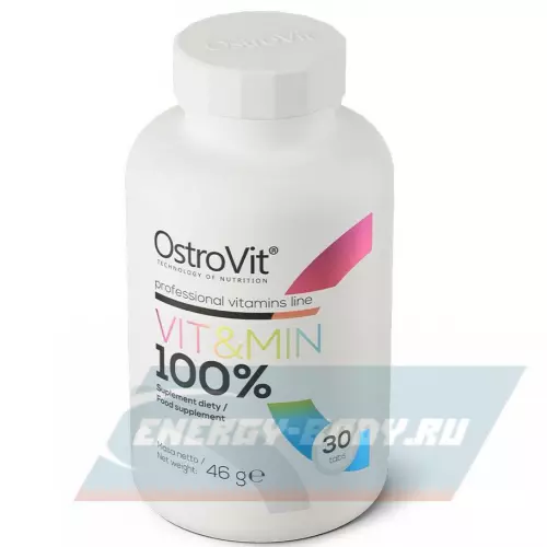  OstroVit VIT&MIN 100% 30 таблеток