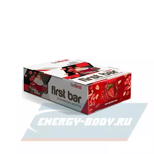 Батончик протеиновый Be First First bar Клубника, 24 x 40 г