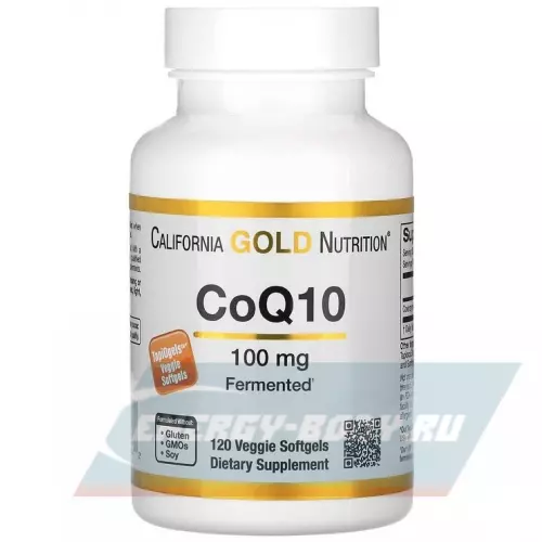  California Gold Nutrition CoQ10 100mg 120 веган капсул