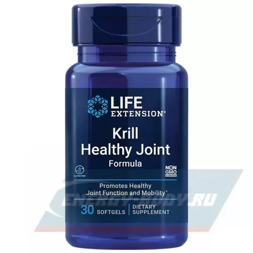 Суставы, связки Life Extension Krill Healthy Joint Formula 30 капсул