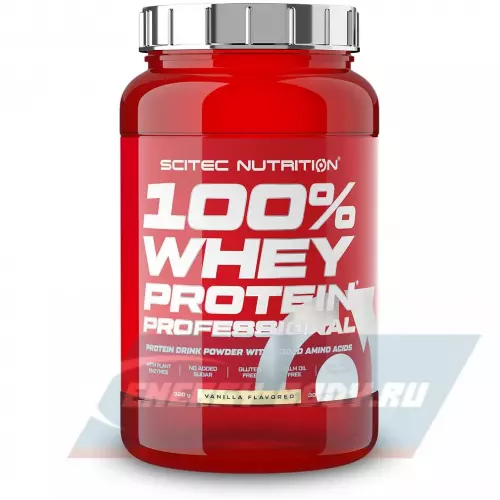  Scitec Nutrition 100% Whey Protein Professional Ваниль, 920 г