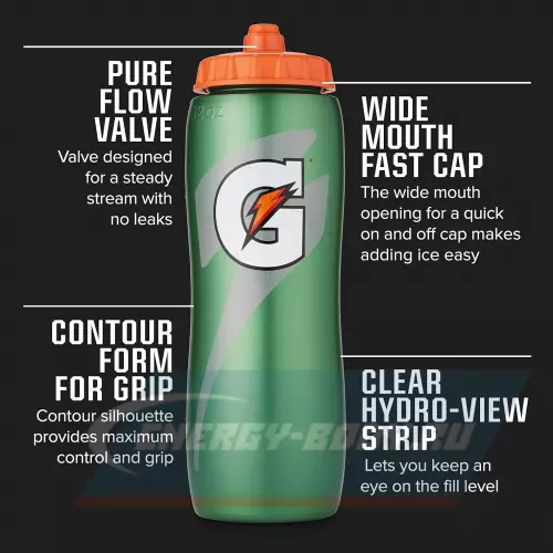  Gatorade Бутылка Gatorade 960 мл 960 мл, Зеленый