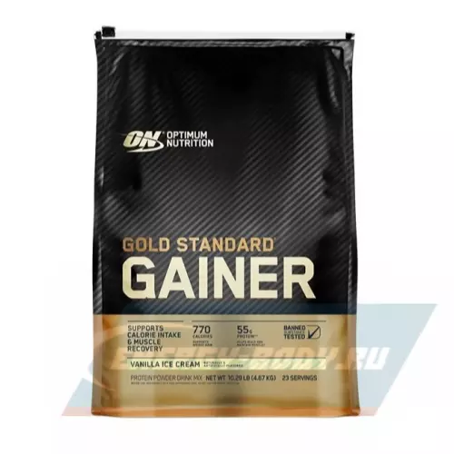 Гейнер OPTIMUM NUTRITION Gold Standard Gainer Ванильное мороженное, 4670 г