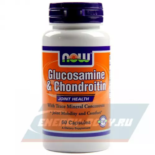 Суставы, связки NOW FOODS Glucosamine & Chondroitin 750 мг / 600 мг 60 таблеток