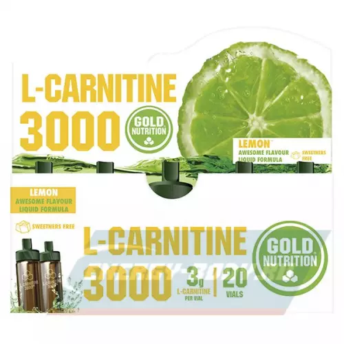 L-Карнитин GoldNutrition L-Carnitine 3000 Лимон, 10 мл