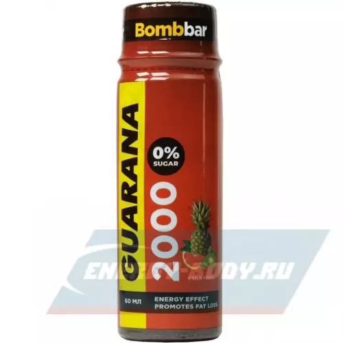 Энергетик Bombbar Shot Energy Guarana 2000 Фруктовый микс, 60 мл