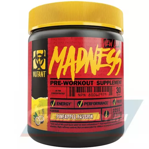 Предтерник Mutant Mutant Madness Ананас - Маракуйя, 225 г