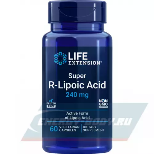  Life Extension Super R-Lipoic Acid 60 капсул