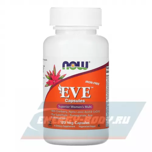  NOW FOODS Eve Womens Multiple Vitamin iron free 120 Вегетарианских капсул
