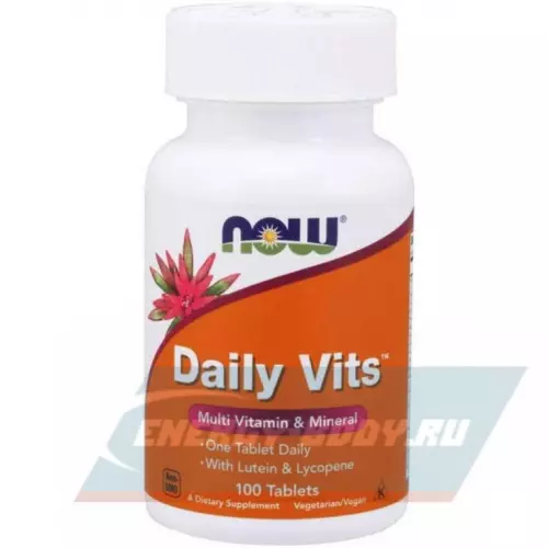  NOW FOODS Daily Vits Multi (tab) Нейтральный, 100 таблеток