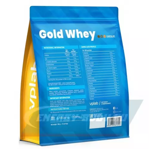  VP Laboratory Gold Whey Шоколад, 500 г