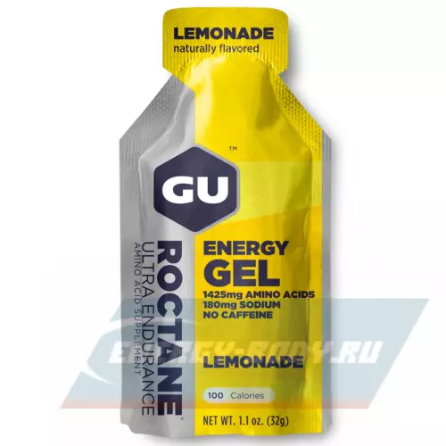 Энергетический гель GU ENERGY GU ROCTANE ENERGY GEL no caffeine Лимонад, 1 стик x 32 г