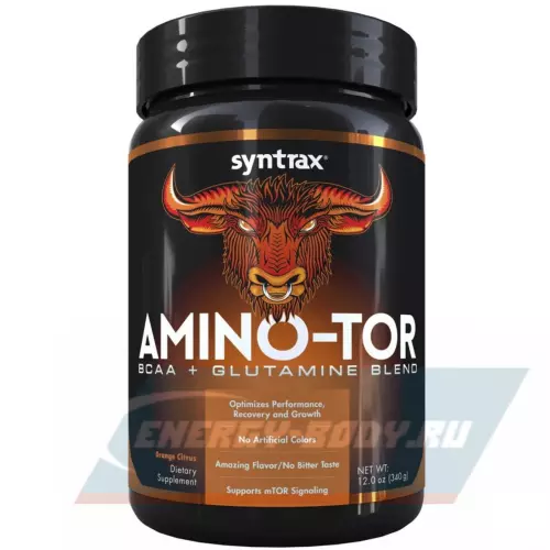 Аминокислотны SYNTRAX Amino-TOR BCAA + Glutamine Bland Цитрус-Апельсин, 340 г