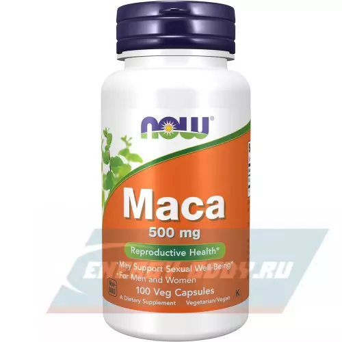  NOW FOODS Maca 500 mg 100 Веган капсул