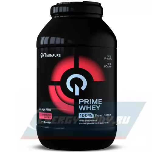  QNT PRIME WHEY Клубника, 908 г