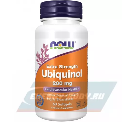  NOW FOODS Ubiquinol 200 mg 60 гелевые капсулы