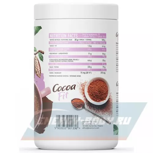  OstroVit Cocoa Fit Какао, 500 г