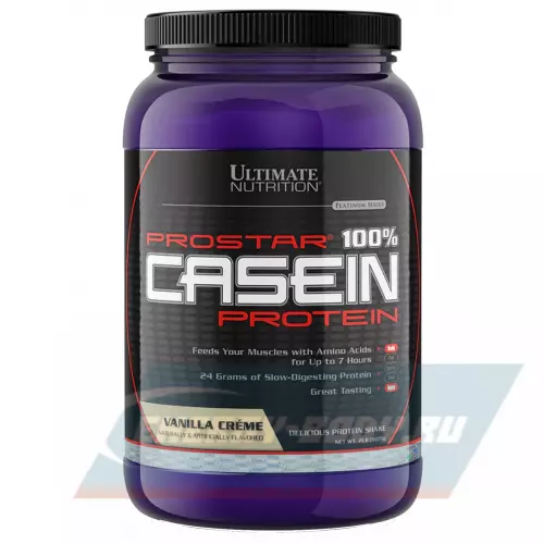  Ultimate Nutrition PROSTAR 100% CASEIN Ванильный крем, 907