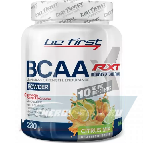ВСАА Be First BCAA RXT powder Цитрусовый микс, 230 г