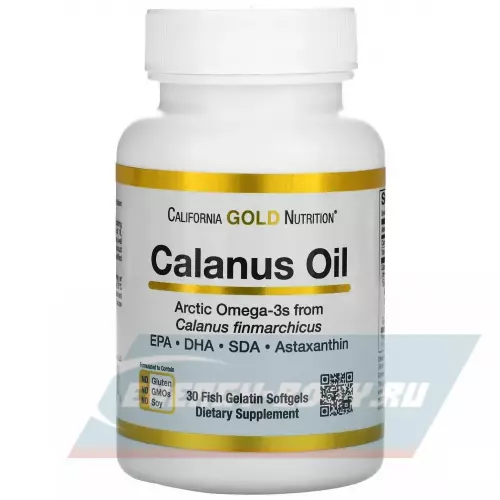 Omega 3 California Gold Nutrition Calanus Oil 500 mg 30 капсул