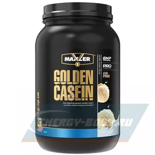  MAXLER Golden Casein Ванильный крем, 907 г