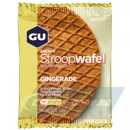 Батончик энергетический GU ENERGY GU ENERGY STROOPWAFEL no caffeine Имбирь, 1 x 6