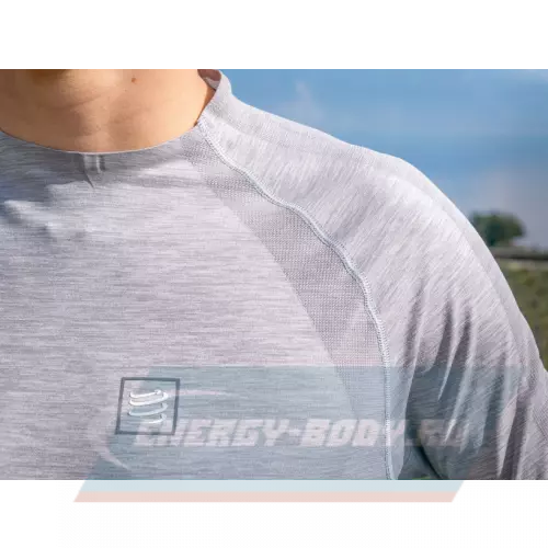  Compressport Тренировочная футболка с длинным рукавом. XL, Серый