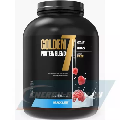  MAXLER Golden 7 Protein Blend Клубника, 2270 г