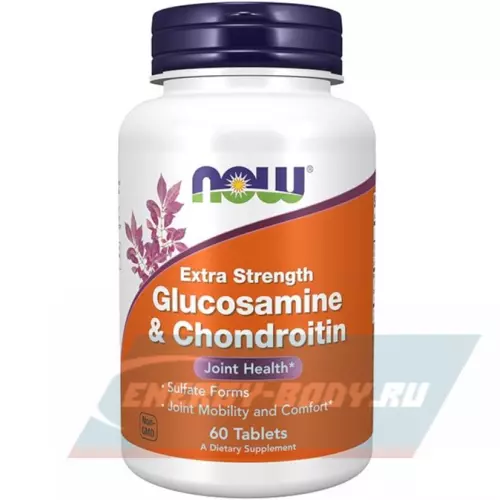 Суставы, связки NOW FOODS Glucosamine & Chondroitin 750 мг / 600 мг 60 таблеток