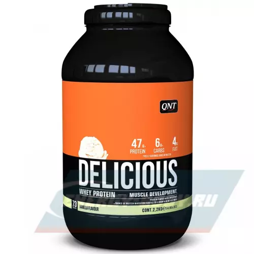  QNT DELICIOUS WHEY PROTEIN POWDER Ваниль, 2200 г