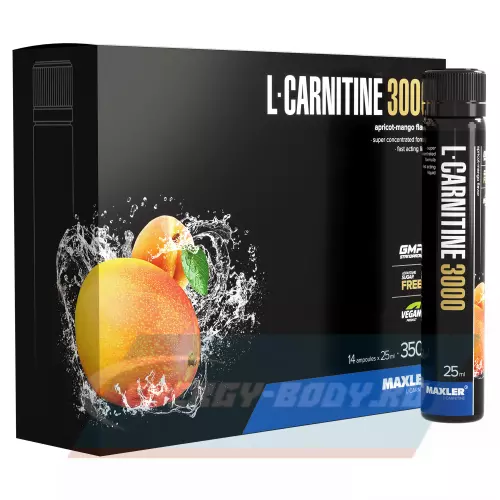 L-Карнитин MAXLER L-Carnitine 3000 Абрикос-манго, 14 x 25 мл