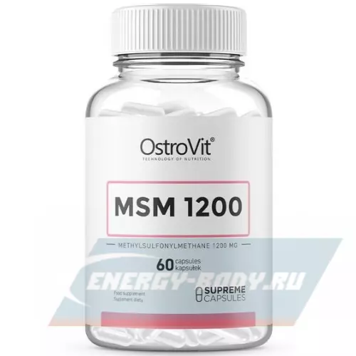 Суставы, связки OstroVit MSM 1200 mg 60 капсул