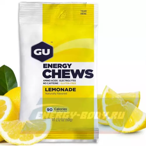 Энергетик GU ENERGY Мармеладки GU Energy Chews Лимонад, 1 х 8 конфет