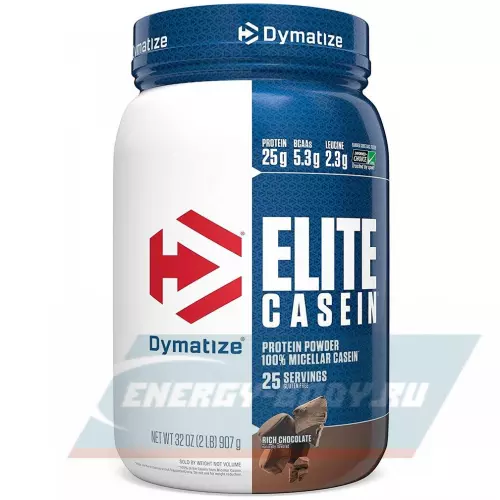  DYMATIZE Elite Casein Насыщенный шоколад, 908 г