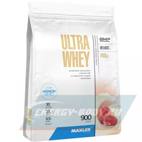  MAXLER Ultra Whey Клубника, 900 г