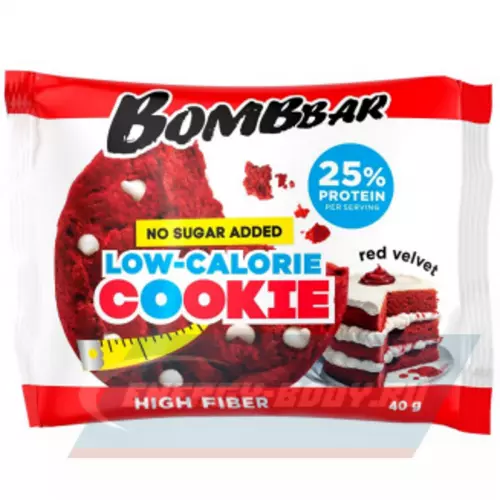 Батончик протеиновый Bombbar Protein cookie 40 Красный бархат, 40 г