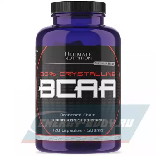 ВСАА Ultimate Nutrition 100% Crystalline BCAA 500mg 120 капсул
