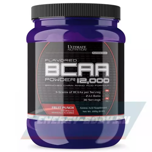 ВСАА Ultimate Nutrition BCAA 12000 Powder Фруктовый пунш, 228 г