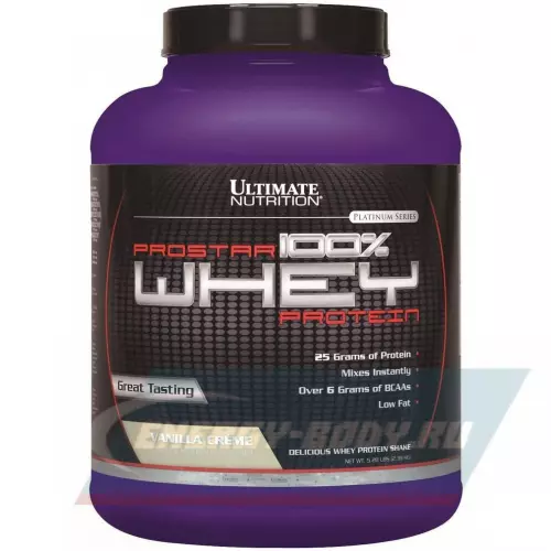  Ultimate Nutrition Prostar Whey Ванильный крем, 2390 г