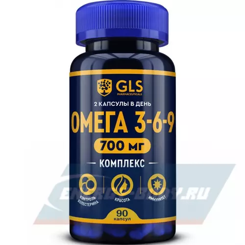 Omega 3 GLS pharmaceuticals Омега 3-6-9 700 мг 90 капсул